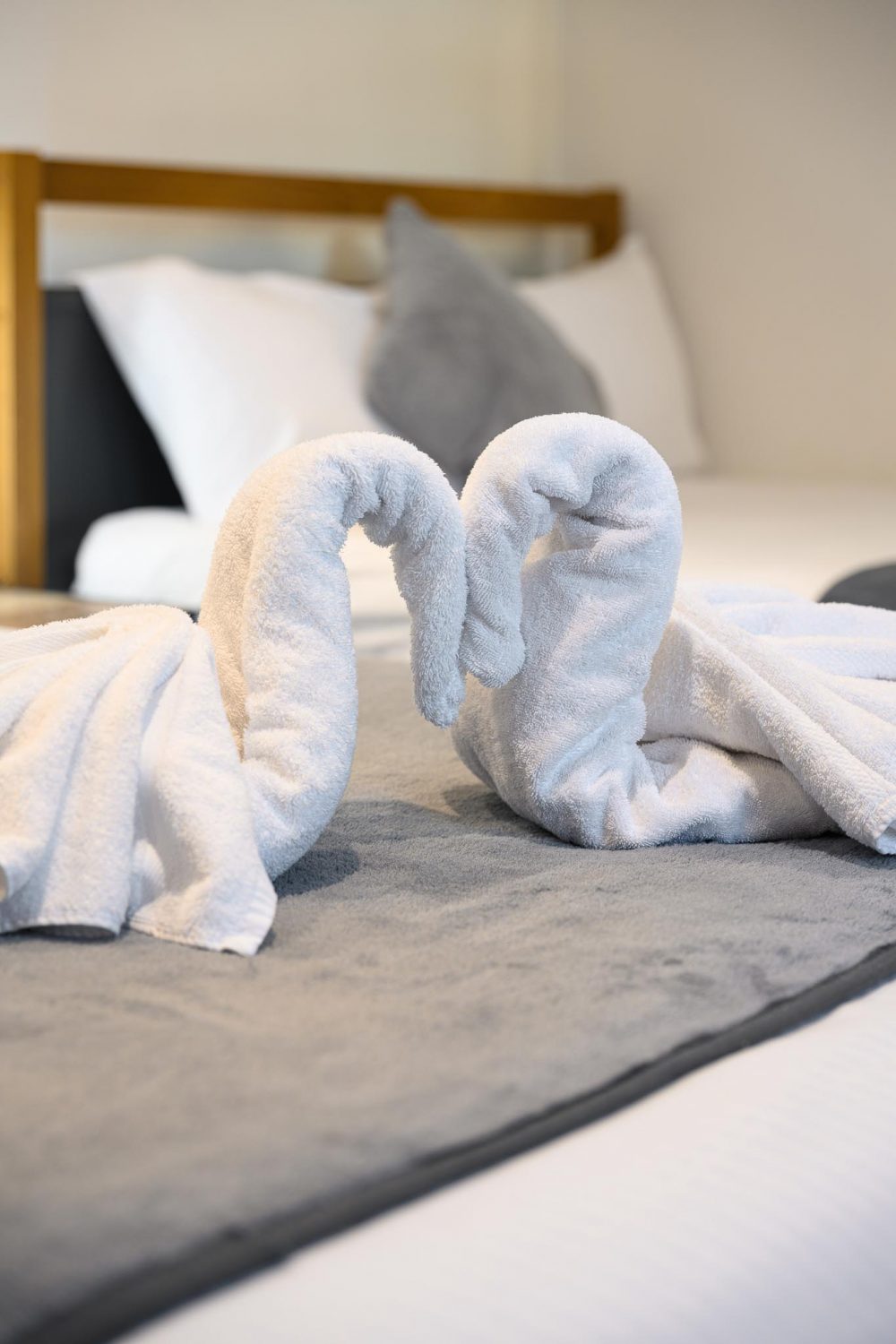 Guest room detail at The Victoria Inn